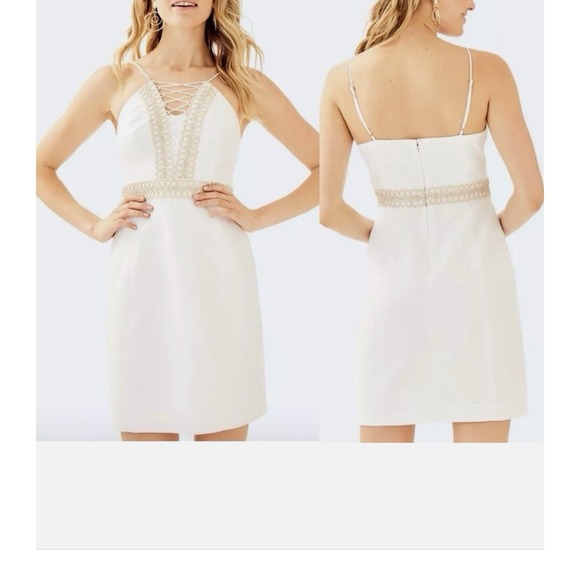 Lilly Pulitzer Dresses & Skirts - Lilly Pulitzer‎ Women's Trista Halter Sheath Dress US Size 00